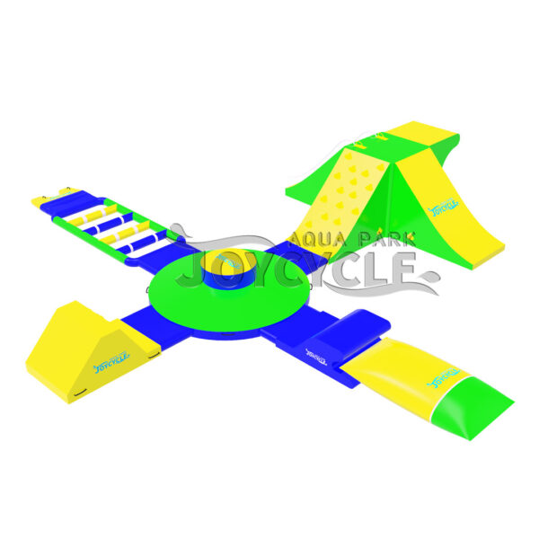 Floating Inflatable Water Park Cross Bounce Aquapark JC-APS005