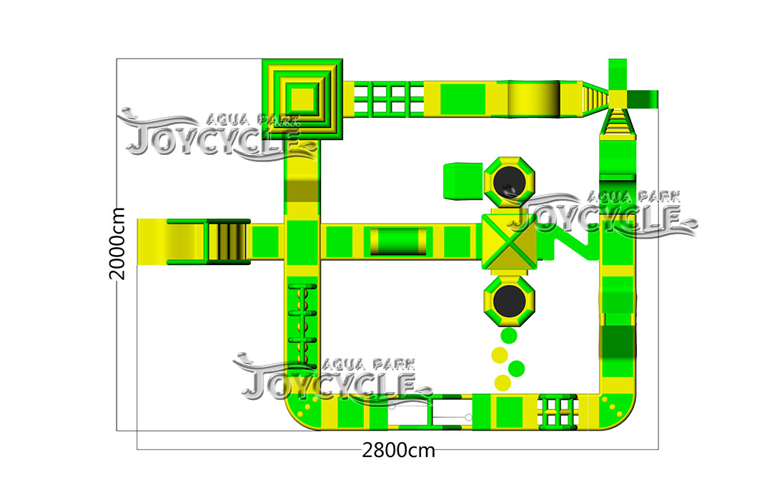 Large Lakeside Aqua Park Inflatable Water Park JC-APM010 (4)