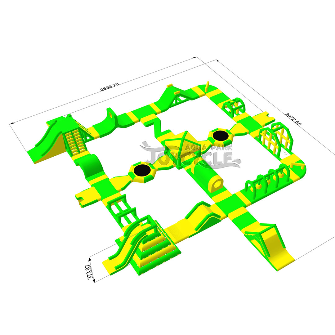 Squares Inflatable Water Playground Park JC-APM010-B 6